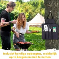 BBQ Accesoires Set Gereedschap Tang Borstel Barbecue Kookgerei - 10 Delig 11 BBQ Accesoires Set Gereedschap Tang Borstel Barbecue Kookgerei - 10 Delig -Barbecuebenodigdheden 1200x1200 546