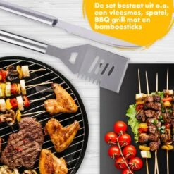 BBQ Accesoires Set Gereedschap Tang Borstel Barbecue Kookgerei - 10 Delig 15 BBQ Accesoires Set Gereedschap Tang Borstel Barbecue Kookgerei - 10 Delig -Barbecuebenodigdheden 1200x1200 549