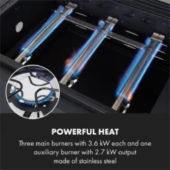 Klarstein Kingsville Double Barbecue - Houtskool- En Gasbarbecue - Smoker BBQ - Inclusief Deksels En Thermometer - Met 2 Roosters - Zwart -Barbecuebenodigdheden 1200x1200 56