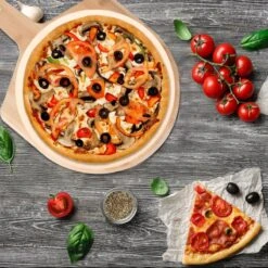 MaxxHome Pizzasteen - BBQ Steen - Maximum Te Verhitten Tot 600 Graden - ⌀33 - Incl. Houten Schep 11 MaxxHome Pizzasteen - BBQ Steen - Maximum Te Verhitten Tot 600 Graden - ⌀33 - Incl. Houten Schep -Barbecuebenodigdheden 1200x1200 601