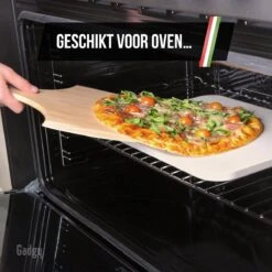 Gadgy Pizzasteen Met Pizzaschep – Cordieriet Voor Knapperige Pizzabodem – Pizzasteen Voor BBQ, Oven Of Kamado - Pizzaspatel - Pizza Set -Barbecuebenodigdheden 1200x1200 648
