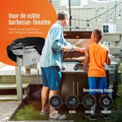 GrillX Barbecue Hoes - 145 X 61 X 117cm - BBQ Hoes Waterdicht - Beschermhoes Inclusief Trekkoord - BBQ Accesoires 9 GrillX Barbecue Hoes - 145 X 61 X 117cm - BBQ Hoes Waterdicht - Beschermhoes Inclusief Trekkoord - BBQ Accesoires -Barbecuebenodigdheden 1200x1200 736