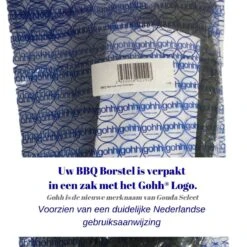 Gohh BBQ Borstel Met Schraper - Schoonmaakborstel - Barbecue Krabber Met Handige Bewaarzak 2 In 1 -Barbecuebenodigdheden 1200x1200 767