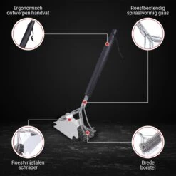 BBQ Borstel Staal RVS Reinigingsborstel Barbecue Grill Accessoires 11 BBQ Borstel Staal RVS Reinigingsborstel Barbecue Grill Accessoires -Barbecuebenodigdheden 1200x1200 774