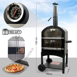 MaxxGarden Pizza Oven - Smoker Barbecue Op Hout, Houtskool Of Pellets - 45 X 65 X 158cm -Barbecuebenodigdheden 1200x1200 81