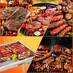 Uten - Houtskoolbarbecue - Opvouwbare Barbecue - Houtskoolbarbecues - Draagbare Camping Barbecue - 430 Roestvrij Staal Grill BBQ - 5-10 Persoon Tuin Buitenfeest - Zilver 13 Uten - Houtskoolbarbecue - Opvouwbare Barbecue - Houtskoolbarbecues - Draagbare Camping Barbecue - 430 Roestvrij Staal Grill BBQ - 5-10 Persoon Tuin Buitenfeest - Zilver -Barbecuebenodigdheden 1200x1200 84
