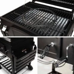 Alice's Garden Houtskool BBQ Bernard - Smoker - Verstelbare Houtskoolbak - Zwart 16 Alice's Garden Houtskool BBQ Bernard - Smoker - Verstelbare Houtskoolbak - Zwart -Barbecuebenodigdheden 1200x1200 89