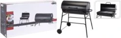 BBQ XL Houtskoolbarbecue - Cilindervorm - Grilloppervlak (LxB) 71 X 35 Cm - Zwart -Barbecuebenodigdheden 1200x382