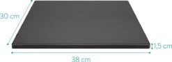 Navaris Pizzasteen XL Voor Oven En Barbecue - Rechthoekige Pizzaplaat 38 X 30 Cm - Inclusief Receptenboek - Keramisch Geglazuurd - Zwart 16 Navaris Pizzasteen XL Voor Oven En Barbecue - Rechthoekige Pizzaplaat 38 X 30 Cm - Inclusief Receptenboek - Keramisch Geglazuurd - Zwart -Barbecuebenodigdheden 1200x439 1
