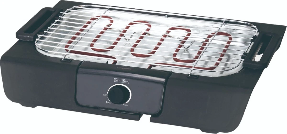 Royalty Line Elektrische Barbecue - Indoor En Outdoor BBQ - Tafelgrill - Elektrische Grill - Grill Oppervlak 40x24 Cm - 2000W - Met Stand - Zwart 6 Royalty Line Elektrische Barbecue - Indoor En Outdoor BBQ - Tafelgrill - Elektrische Grill - Grill Oppervlak 40x24 Cm - 2000W - Met Stand - Zwart - Afbeelding 6