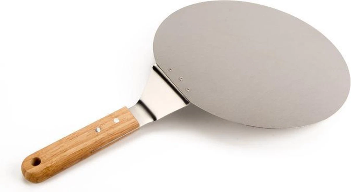 Inpro Pizzaschep RVS - Rond - Voor BBQ En Oven - Pizzaspatel - Taartschep - Houten Handvat - BBQ Gereedschap - Keukengerei - 30 Cm Diameter - Spatel 6 Inpro Pizzaschep RVS - Rond - Voor BBQ En Oven - Pizzaspatel - Taartschep - Houten Handvat - BBQ Gereedschap - Keukengerei - 30 Cm Diameter - Spatel - Afbeelding 6