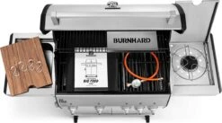 Burnhard Gas BBQ Big FRED Deluxe - 4 Branders - Incl. Keramische Infraroodbrander & Afdekhoes - Deluxe -Barbecuebenodigdheden 1200x668
