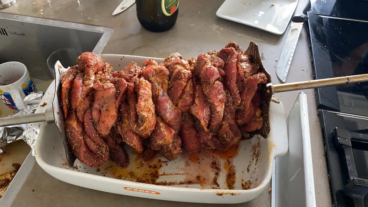 BBQ Rotisserie Kebab Spiezen Set (universele Set Geschikt Voor De Meeste Rotisseries / BBQ Spitten) 5 BBQ Rotisserie Kebab Spiezen Set (universele Set Geschikt Voor De Meeste Rotisseries / BBQ Spitten) - Afbeelding 5