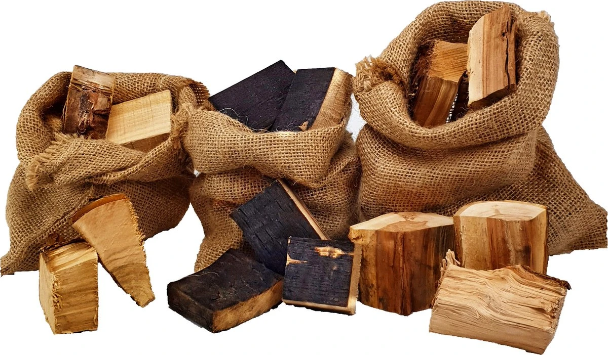 Merkloos Rookhout Chunks Appel, Kers En Whisky | BBQ | Kadopakket 1,5kg | Proefpakket 1 Merkloos Rookhout Chunks Appel, Kers En Whisky | BBQ | Kadopakket 1,5kg | Proefpakket