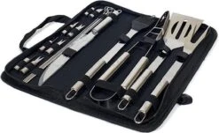 Krumble 18-delige Barbecue Set / Roestvrijstalen BBQ Set Van 18 / Inclusief Handige Opbergtas - RVS