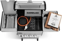 Burnhard Gas BBQ FRED JR. Deluxe - 2 Branders - Incl. Keramische Infraroodbrander & Afdekhoes - Deluxe 35 Burnhard Gas BBQ FRED JR. Deluxe - 2 Branders - Incl. Keramische Infraroodbrander & Afdekhoes - Deluxe -Barbecuebenodigdheden 1200x796