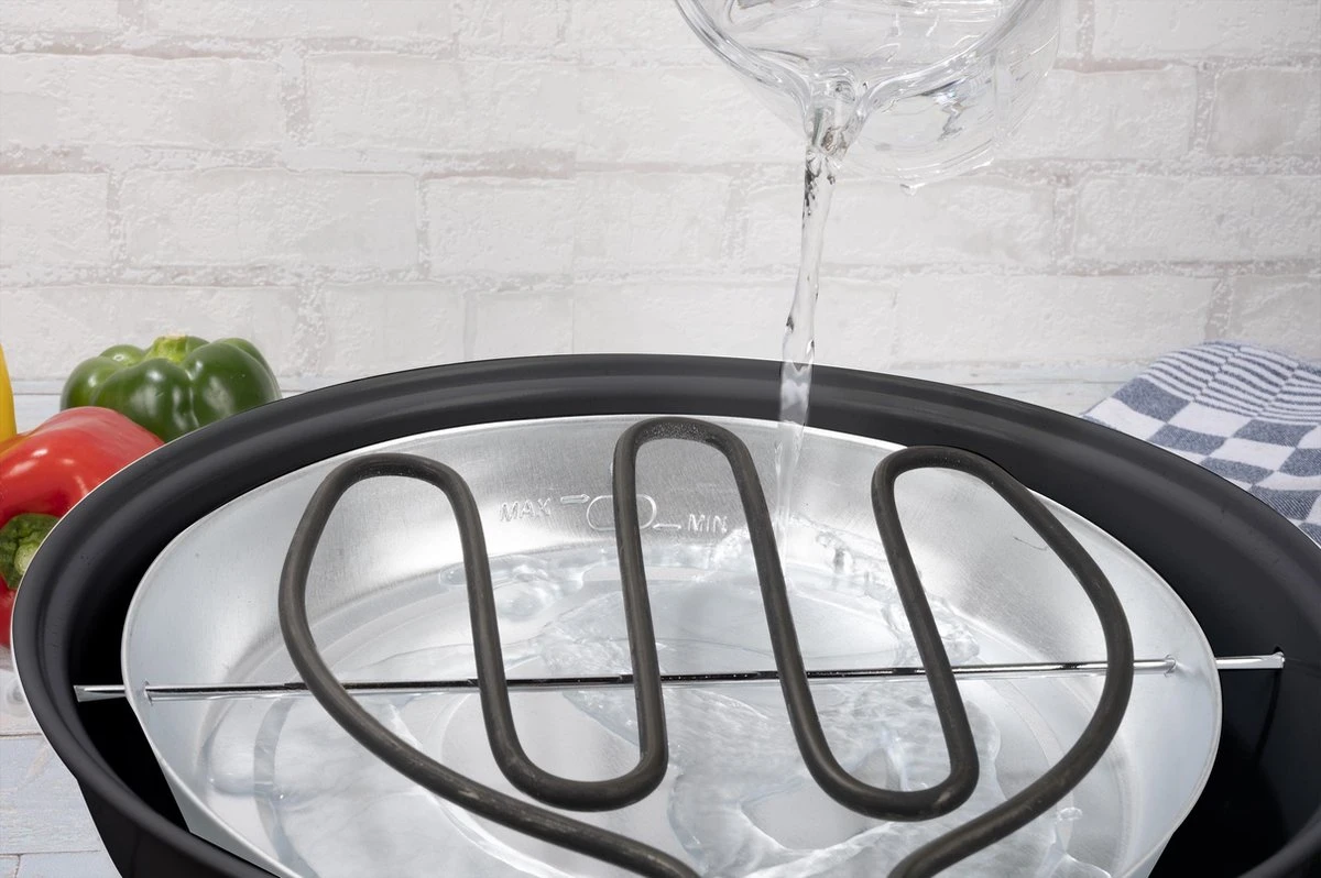 Alpina Elektrische BBQ - Tafel-Barbecue - Geen Rook - Binnen Barbecueën - 1250W - Ø 30 Cm - Zwart 7 Alpina Elektrische BBQ - Tafel-Barbecue - Geen Rook - Binnen Barbecueën - 1250W - Ø 30 Cm - Zwart - Afbeelding 7