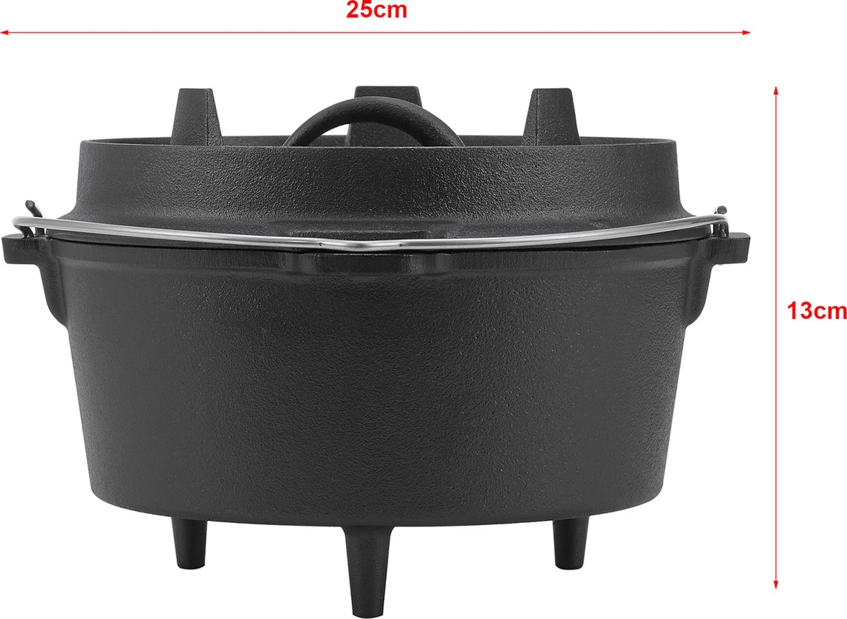Dutch Oven Enkhuizen Met Deksel Gietijzer Zwart 4,2 L 7 Dutch Oven Enkhuizen Met Deksel Gietijzer Zwart 4,2 L - Afbeelding 7