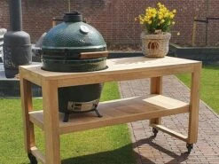 BBQ Tafel - Geschikt Voor Big Green Large/Bastard Large/Bastard Large Urban/Yakiniku 19 Inch/Monolith Large - Eikenhout - 87 Cm -Barbecuebenodigdheden 1200x900 14