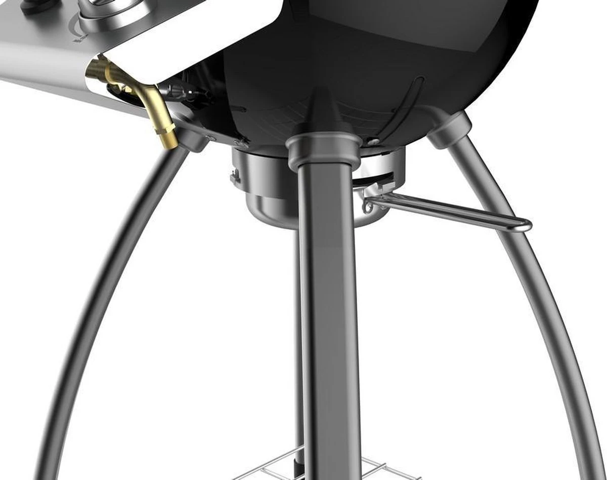 Accente Outdoor Gas BBQ - ø 45 Cm- Inclusief Grillplaat & Gasslang - Zwart 5 Accente Outdoor Gas BBQ - ø 45 Cm- Inclusief Grillplaat & Gasslang - Zwart - Afbeelding 5