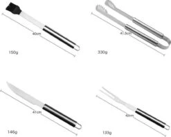 Sens Design BBQ Accesoires - 18 Delig - BBQ Gereedschapset Koffer 11 Sens Design BBQ Accesoires - 18 Delig - BBQ Gereedschapset Koffer -Barbecuebenodigdheden 1200x969 1