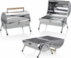 BBQ Collection Houtskoolbarbecue - Cilinder - Chroom -Barbecuebenodigdheden 1200x972