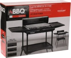 Excellent Electrics Elektrische Barbecue - Grilloppervlak (LxB) 36x24 Cm - 2000W - Zwart -Barbecuebenodigdheden 1200x993 2