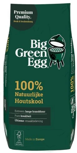 Big Green Egg BigGreenEgg Houtskool Europa 9kg - 1 Zak -Barbecuebenodigdheden 604x1200