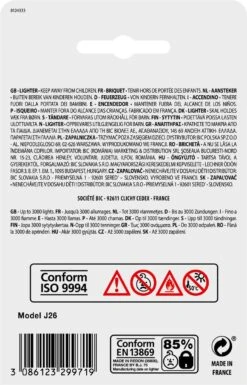 BIC J26 Maxi Vuursteen Flint Aanstekers - Diverse Kleuren - Pak Van 5 Gasaanstekers - Kindveilig -Barbecuebenodigdheden 770x1200 1