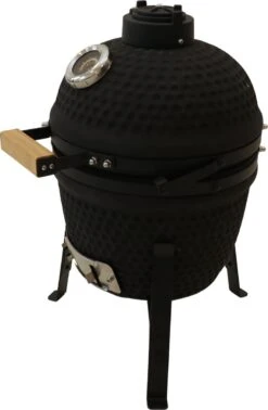 Patton Kamado Grill 13" - Keramisch - Kookoppervlak Ø 28 - Mat Zwart -Barbecuebenodigdheden 784x1200