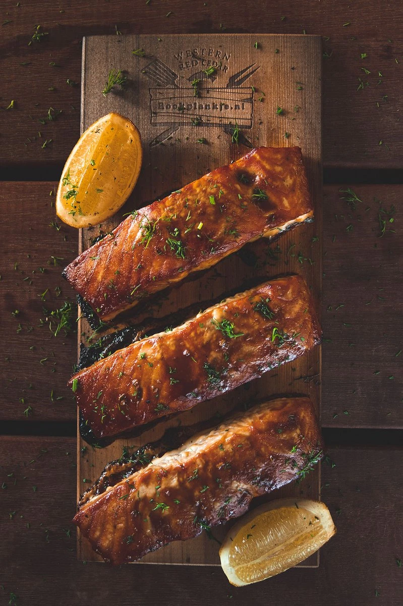 Merkloos Rookplank Western Red Cedar - 5 Stuks - Rookhout 9 Merkloos Rookplank Western Red Cedar - 5 Stuks - Rookhout - Afbeelding 9