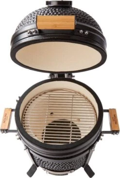 Patton Kamado 15" - Tafel Model - Keramische Barbecue - Premium Black - Medium - Compleet - Mat Zwart -Barbecuebenodigdheden 814x1200