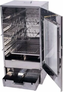 2-L Home & Garden XL Rookoven - RVS - 80x40x28 Cm - 3 Etages 26 2-L Home & Garden XL Rookoven - RVS - 80x40x28 Cm - 3 Etages -Barbecuebenodigdheden 824x1200