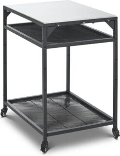 Ooni - Tafel - Medium - Pizza Tafel - 60x80x 90cm - RVS - Zwart -Barbecuebenodigdheden 930x1200